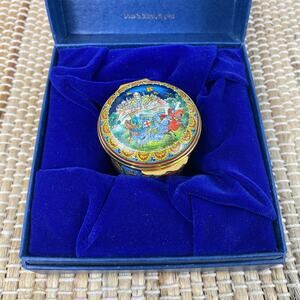 Limited Edition Halcyon Days Enamels Third Crusade 1189-1192 Trinket Box #63/300